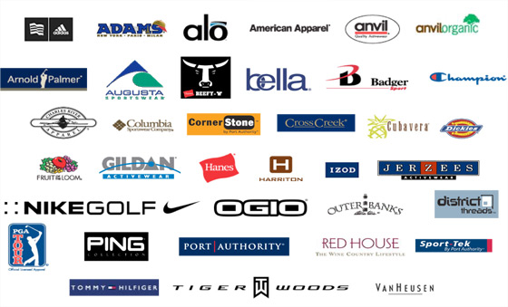 Sports clothing shop logos