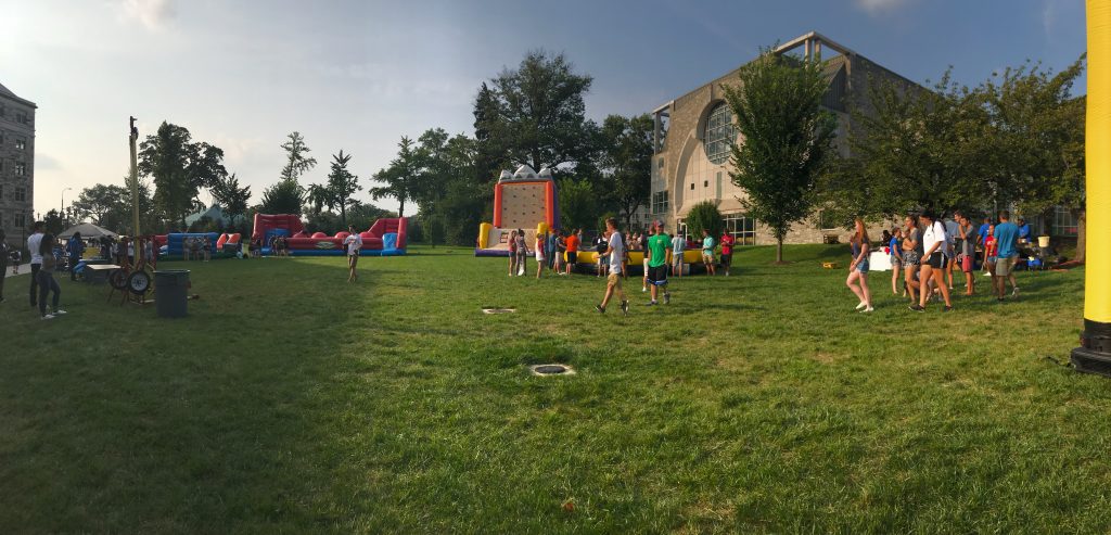 Students having fun during our Welcome Week carnival!