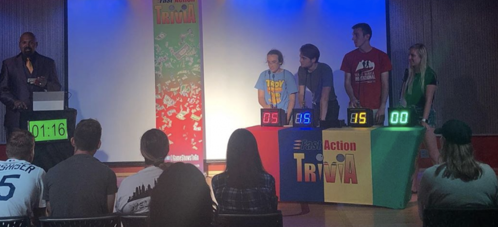 Students participated in a trivia contest during Welcome Week to compete for cash prizes!