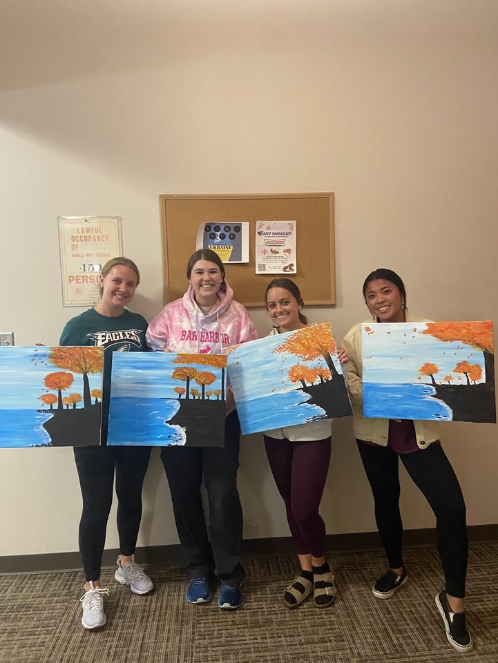 Paint and Sip was a huge hit on the University City campus!