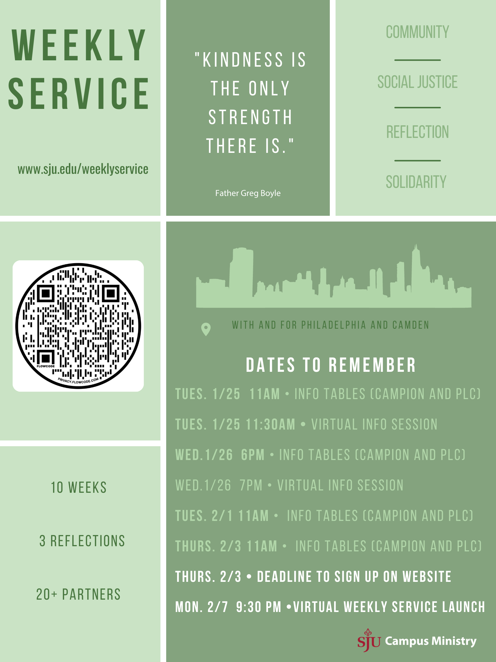 Weekly Service Flyer Spring 2022